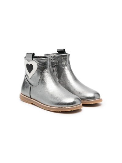 Camper Savina Twins Metallic Boots In 灰色