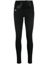 PHILIPP PLEIN CRYSTAL-EMBELLISHED LEGGINGS