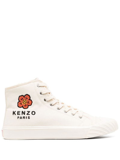 Kenzo School High-top Trainers Cream Male