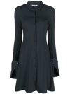 PATRIZIA PEPE POINTED-COLLAR BELTED SHIRT DRESS