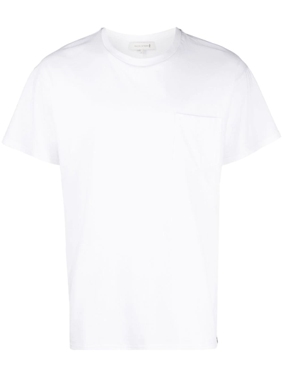 Mackintosh Patch-pocket Organic Cotton T-shirt In White