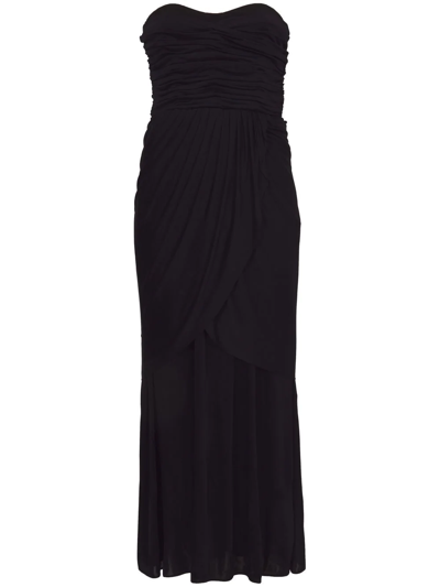 Proenza Schouler Re-edition Jersey Bustier Midi-dress In Black