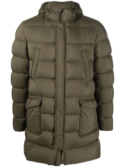 HERNO PADDED HOODED DOWN COAT