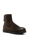 Marsèll Zip-up Leather Ankle Boots In 褐色
