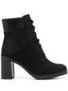 TIMBERLAND HIGH-HEEL LACE-UP BOOTS