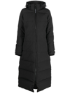 Canada Goose Long-length Padded Jacket In Black