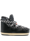 Alanui Full Moon Bandana Apres-ski Boots X Moon Boot In Multicolor