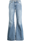 RE/DONE 70S LOW-RISE FLARED JEANS