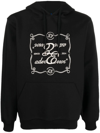 Ader Error Black Decal Hoodie In Black