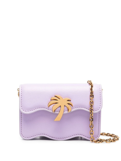 Palm Angels Logo-plaque Belt Bag In Purple