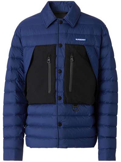Burberry Logo印花蓬松夹克
