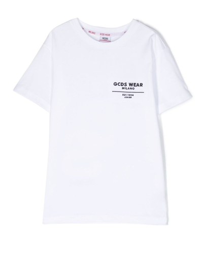 Gcds Logo-print T-shirt In White