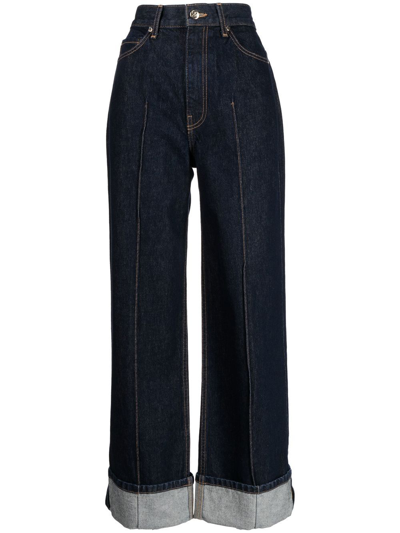 Ulla Johnson Genevieve Wide-leg Jeans In Blue