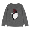 Il Gufo Intarsia-knit Wool Sweater In 灰色