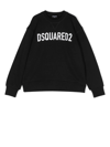Dsquared2 Felpa Girocollo In Cotone Biologico Con Logo In 黑色