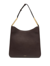 Demellier Logo-embossed Shoulder Bag In Marrone