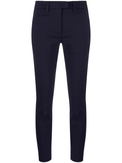 Dondup Slim-cut Cropped Trousers In 蓝色