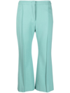 JIL SANDER MID-RISE CROPPED TROUSERS