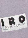 IRO LOGO-PATCH FRINGED EDGE SCARF