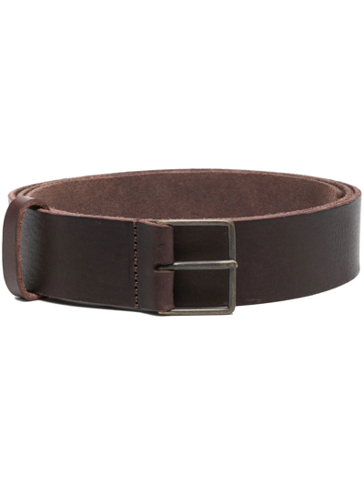 Forte Forte Washed-finish Leather Belt In 褐色