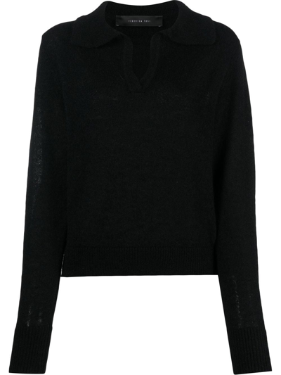 Federica Tosi Knitted Long-sleeve Jumper In 黑色