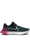 Nike React Infinity Run Flyknit 3 Sneakers In Dynamic Turquoise/black-multi In Black