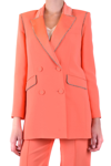 PATRIZIA PEPE PATRIZIA PEPE WOMEN'S  RED OTHER MATERIALS OUTERWEAR JACKET
