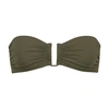Eres Show Bandeau Bikini Top In Olive Noire