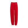 Jw Anderson Drawstring-cuff Track Pants In Scarlet