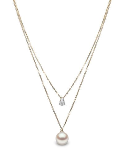 Yoko London 18kt Yellow Gold Starlight Pearl And Diamond Necklace