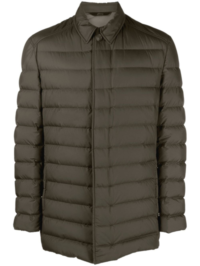 Brioni Two-pocket Quilted Jacket In Grün