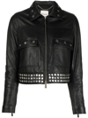 EACH X OTHER STUD-DETAIL LEATHER JACKET