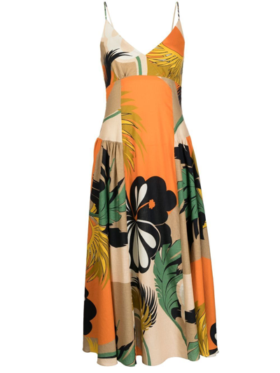 Bambah Amazonia Mix-print Sleeveless Dress In Multicolour