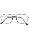 Tom Ford Pilot-frame Optical Glasses In Schwarz