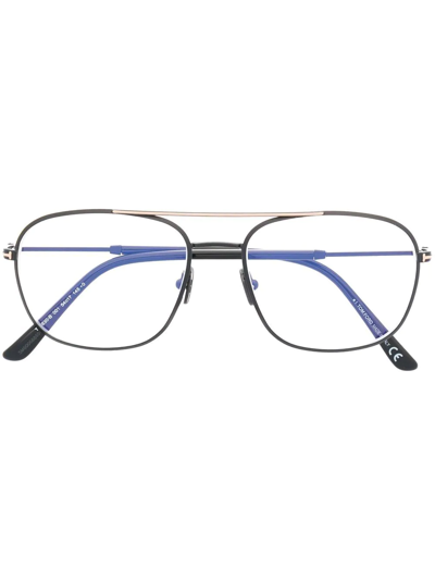 Tom Ford Pilot-frame Optical Glasses In Schwarz