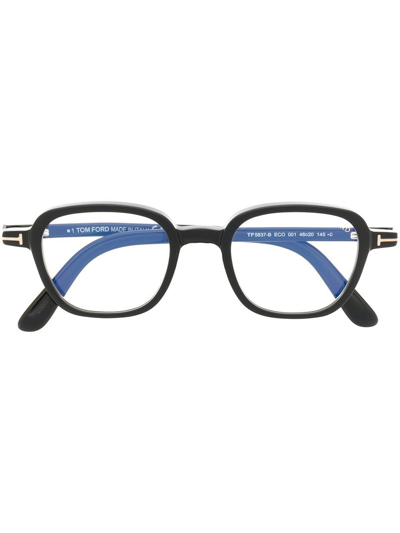 Tom Ford Square-frame Optical Glasses In Black