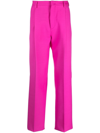 Valentino Straight-leg Tailored Trousers In Pink