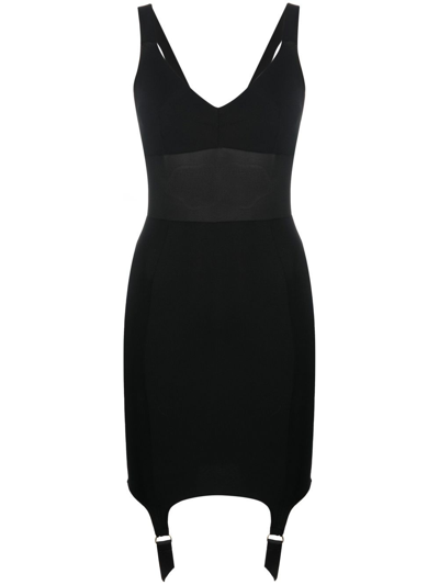 Murmur Bodycon Sweetheart Neckline Dress In Schwarz