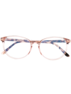 Tom Ford Round-frame Optical Glasses In Rosa