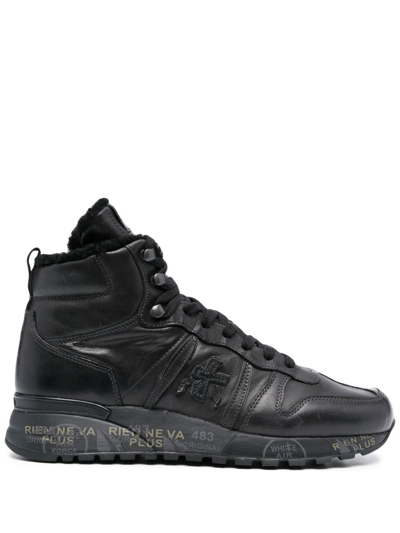 Premiata Jeff 6110 High-top Sneakers In Schwarz