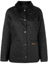 Barbour Annandale Water Resistant Quilted Utility Jacket In Schwarz