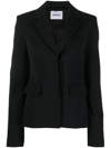 Ambush Tailored Single-breasted Jacket With Notched Lapel In Schwarz