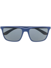 Ray Ban Rectangle-frame Sunglasses In Blau