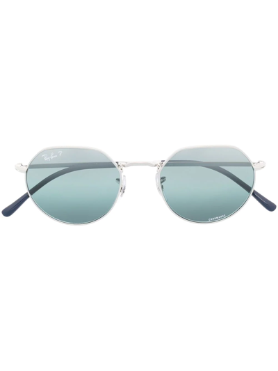 Ray Ban Jack Tinted Sunglasses In Silber