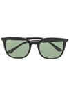 Ray Ban Rectangle-frame Sunglasses In Schwarz