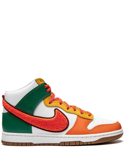 Nike Dunk Hi Retro University Sneakers In White