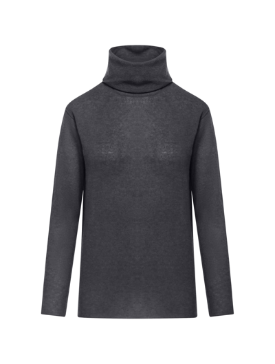 Malo Turtleneck Sweater In Grey