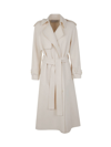 Antonelli Malvasia Trench Coat In Cream