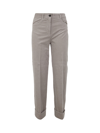 Antonelli Pant 5 Pockets Slim Fit Bard Tr Trousers In Grey