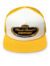 Rhude Trophy Series Foam Hat In Mustard Creme